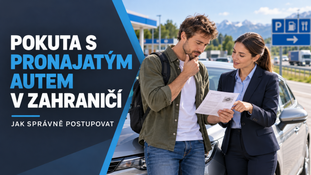 Řidič řeší se zástupkyní autopůjčovny pokutu za pronajaté auto v zahraničí