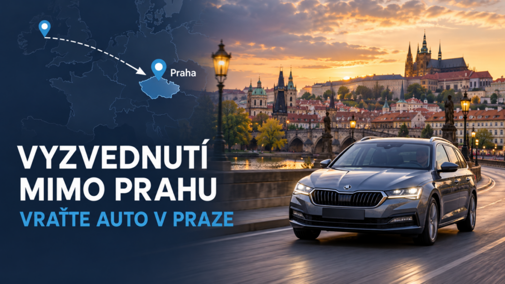 Jednosměrný pronájem auta z Prahy s vrácením ve Vídni