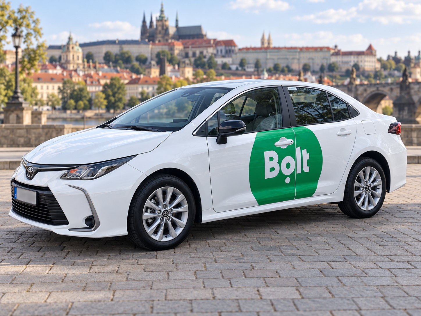 Toyota Corolla rental for Bolt taxi drivers in Prague